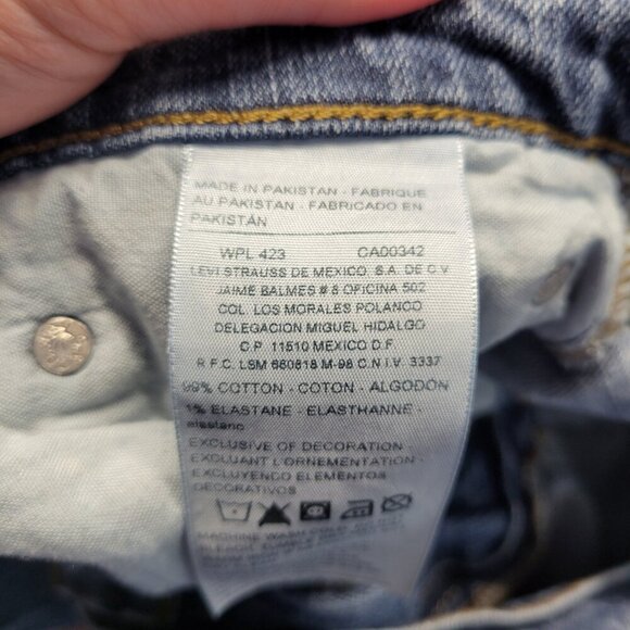 Signature by Levi Strauss Men's 36x32 Medium Wash Denim Blue Straight Leg Jeans - Picture 3 of 7